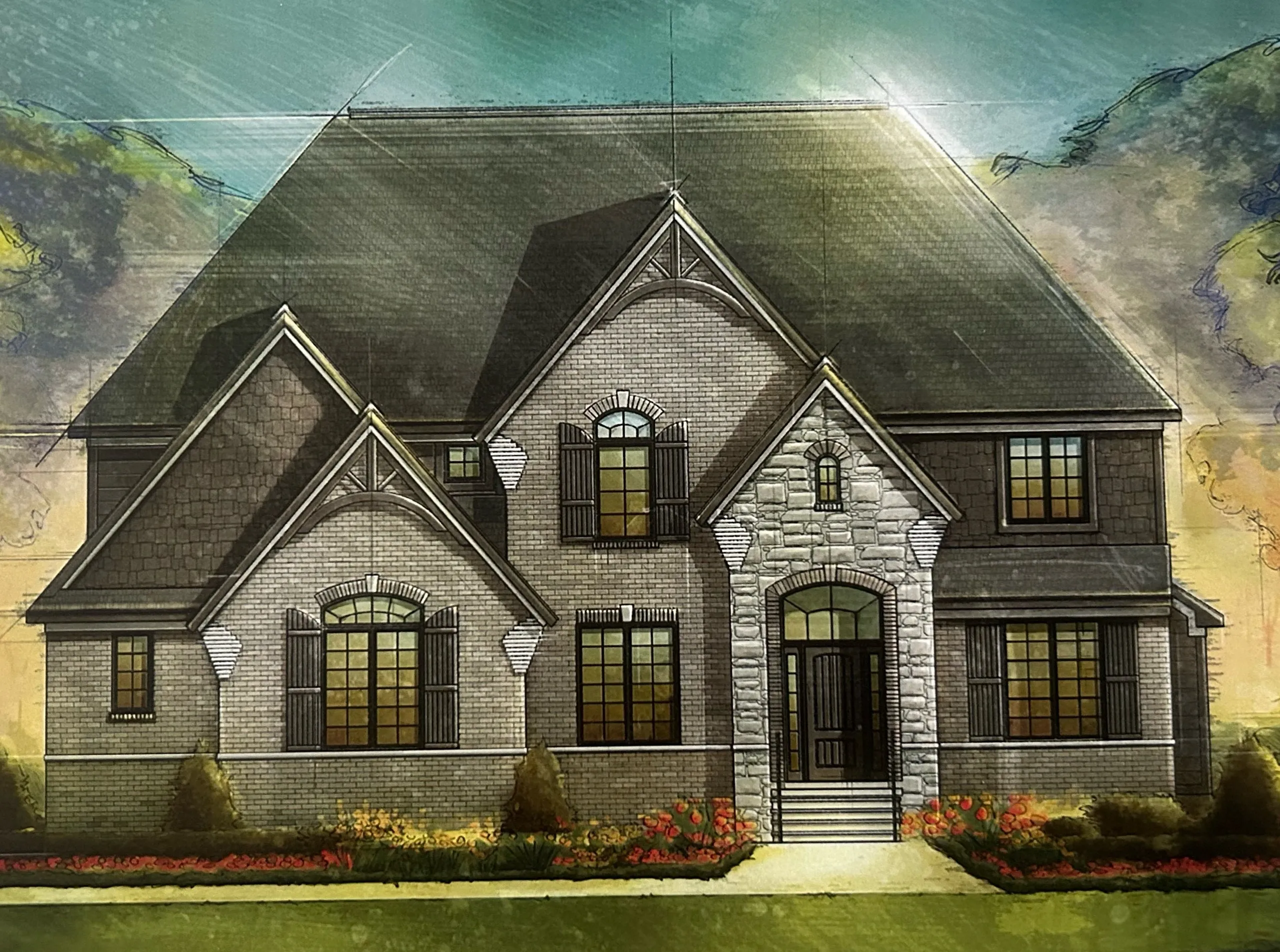 Luxury home exterior with refined curb appeal